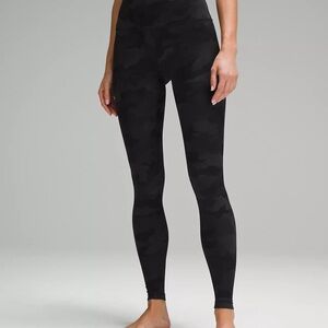 Lululemon Black Camouflage Leggings